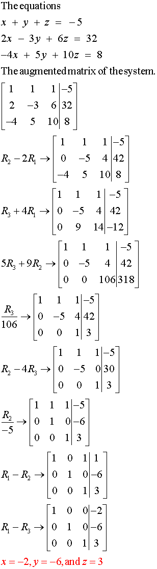 using-gaussian-or-gauss-jordan-elimination-x-y-z-5-2x-3y-6z